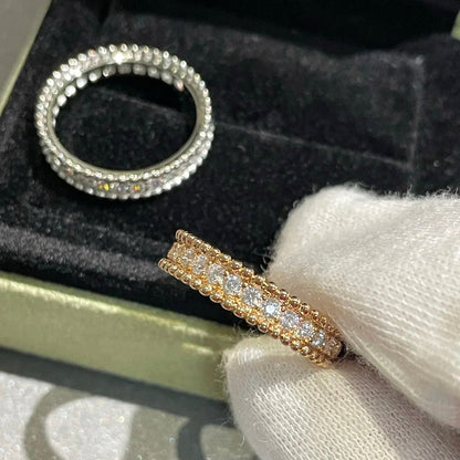 [AuraEcho]PERLEE DIAMOND ROSE GOLD RING