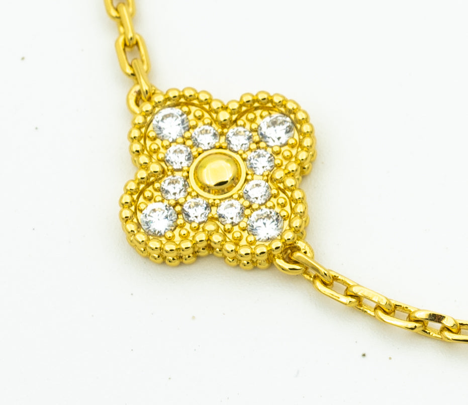 [Auraecho] CLOVER 5 MOTIF LASER BRACELET COLLECTION