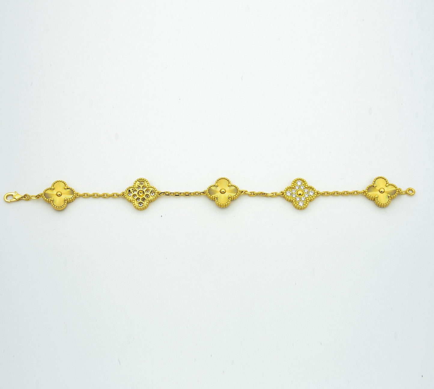 [Auraecho] CLOVER 5 MOTIF LASER BRACELET COLLECTION