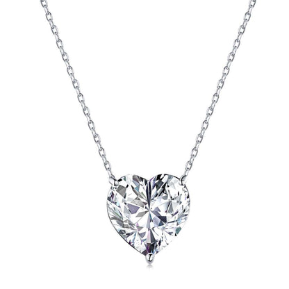[AuraEcho]6.0 carat Radiant Heart Shape Necklace