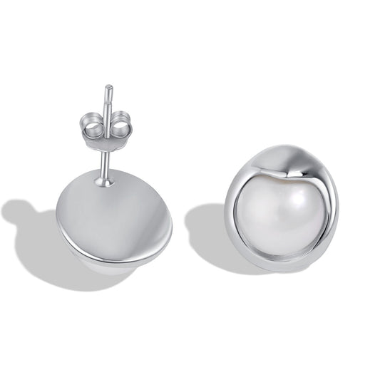 [AuraEcho]Dainty Bread Pearl Earrings