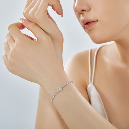 [AuraEcho]0.75 Carat Exquisite Oval Cut Daily Bracelet