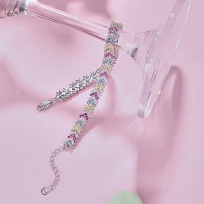 [AuraEcho]Ornate Sparkling Round Cut Party Bracelet