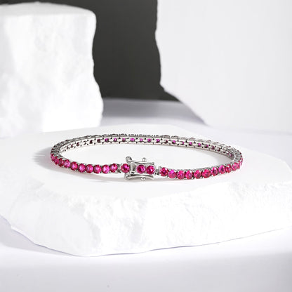 [AuraEcho]Radiant Colorful Round Cut Party Bracelet