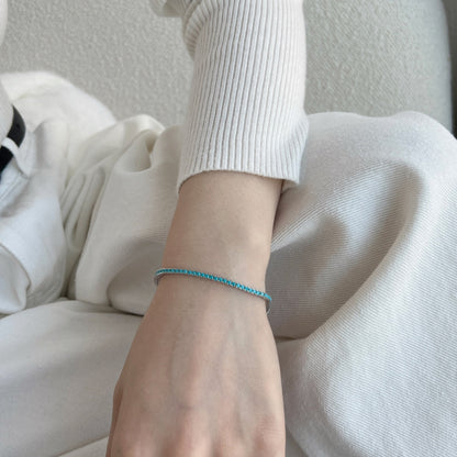 [AuraEcho]Dazzling Exquisite Round Cut Daily Bracelet