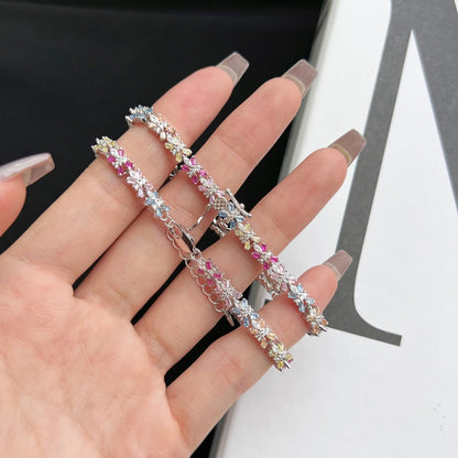 [AuraEcho]Radiant Colorful Emerald Cut Party Bracelet