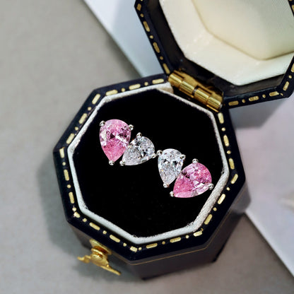 [AuraEcho]Dazzling Elegant Heart Cut Lover Earrings