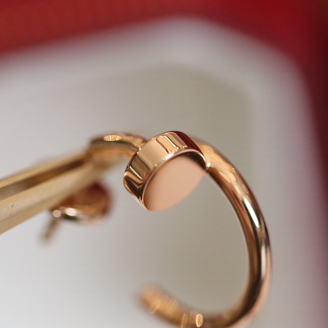 [AuraEcho]JUSTE EARRINGS PINK GOLD