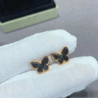 [AuraEcho]BUTTERFLY DARK MOP  EARRINGS