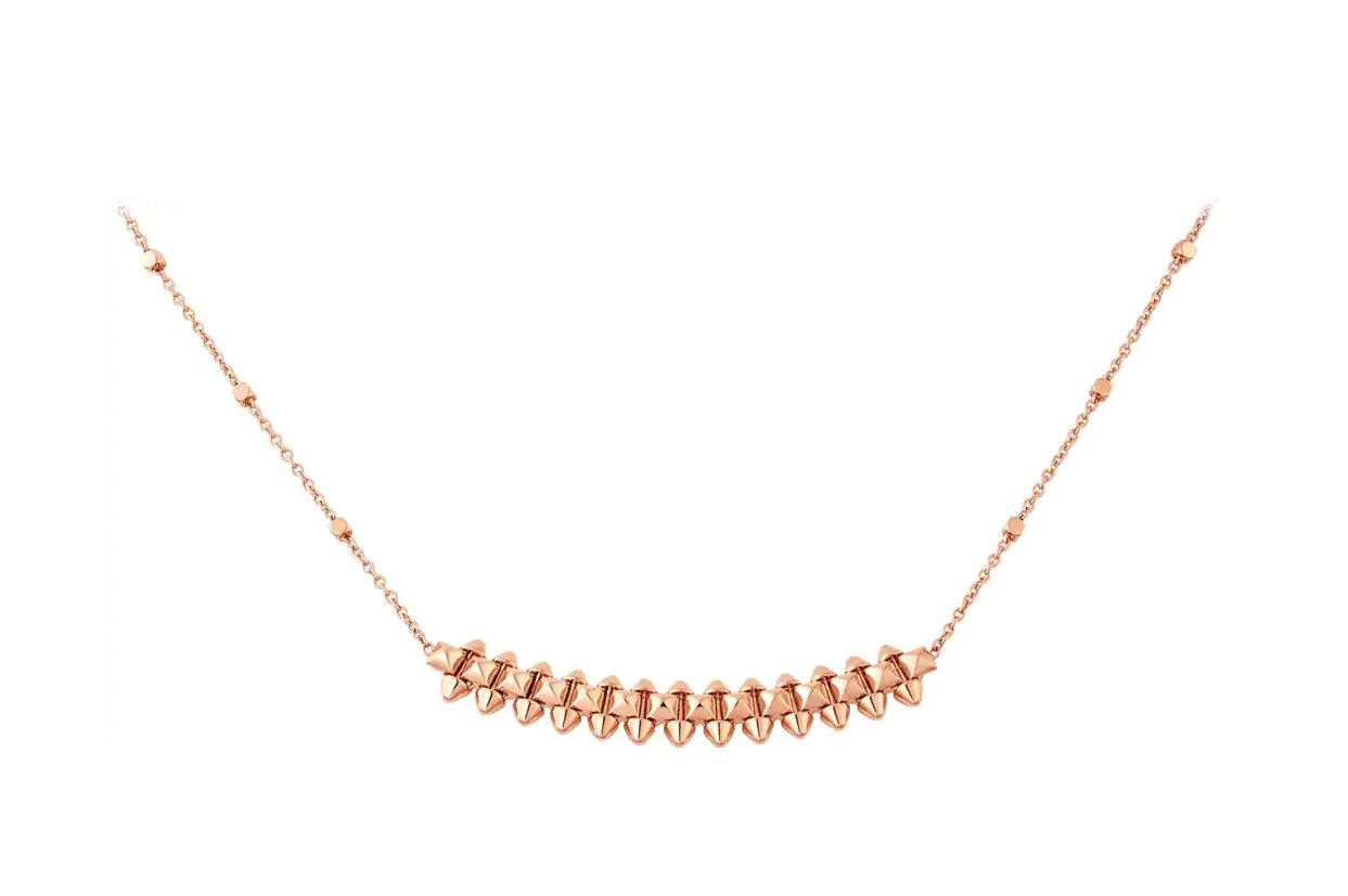 [AuraEcho]CLASH PINK GOLD NECKLACE