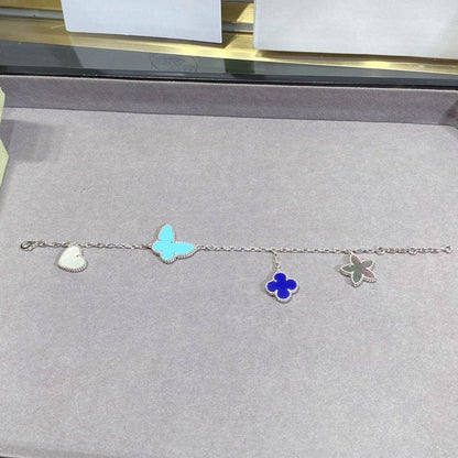 [AuraEcho]LUCKY SPRING SILVER BRACELET 4 MOTIF