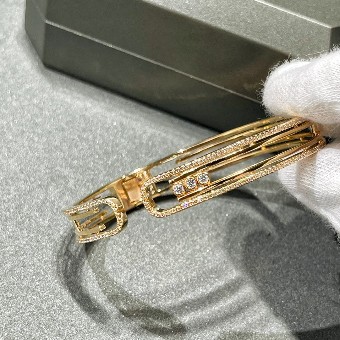 [AuraEcho]MOVE 10TH PAVED DIAMOND BRACELET