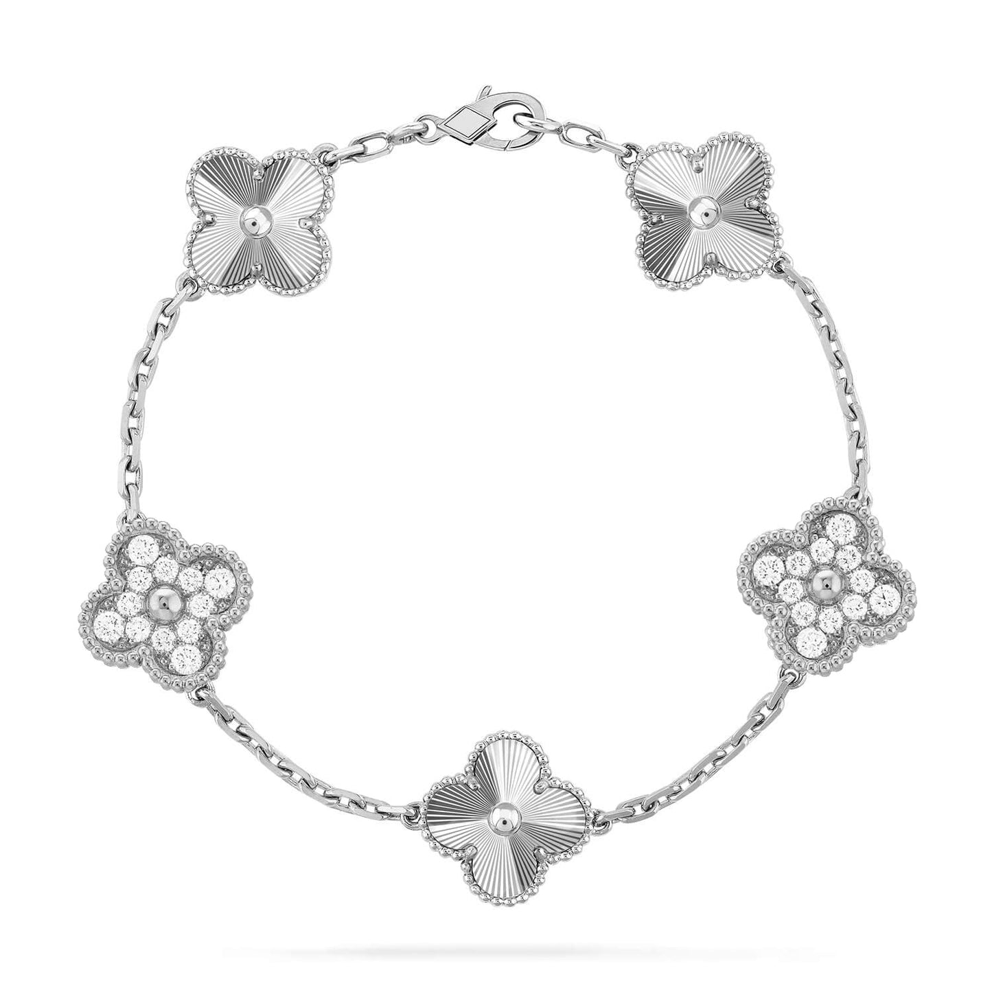 [Auraecho] CLOVER 5 MOTIF LASER BRACELET COLLECTION