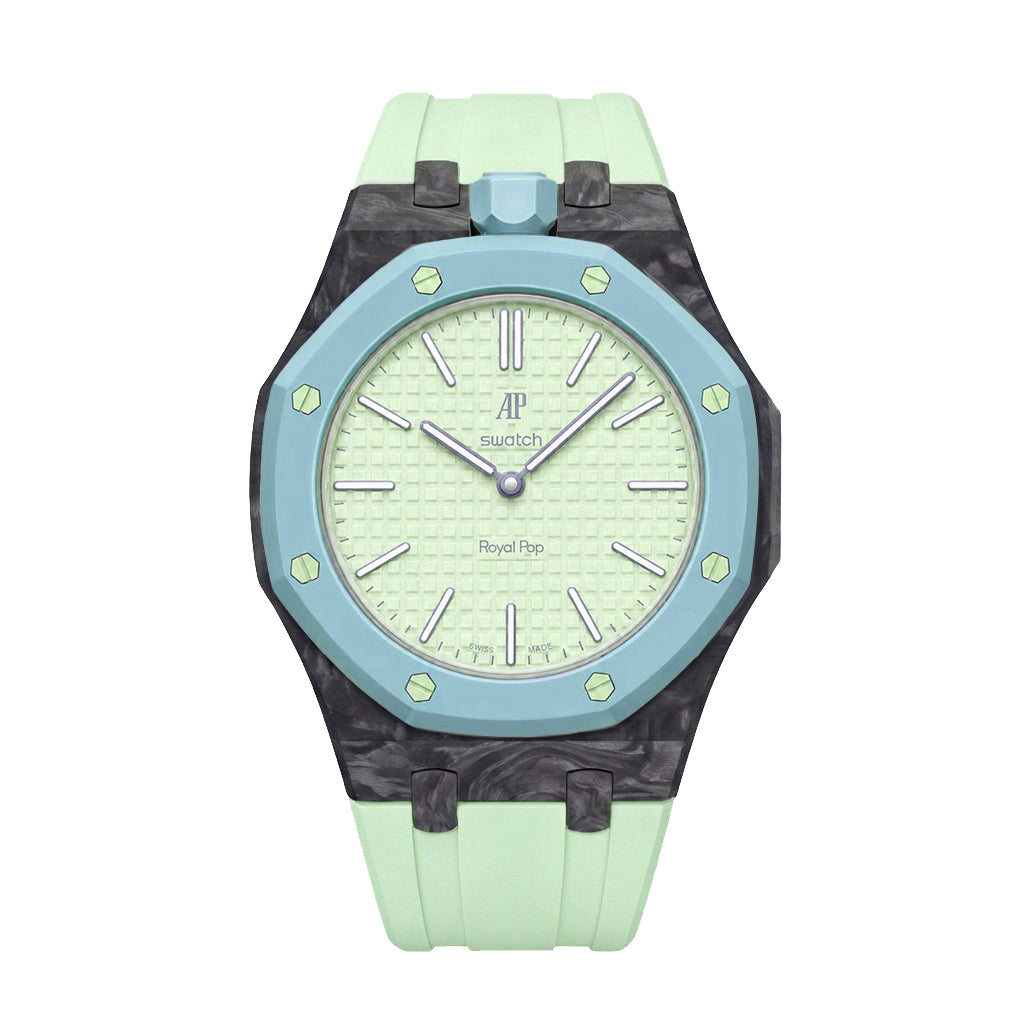 [AuraEcho]Royal Oak Pop Exclusive Carbon‑fiber Case & Silicone Strap
