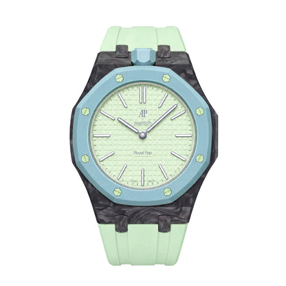 [AuraEcho]Royal Oak Pop Exclusive Carbon‑fiber Case & Silicone Strap