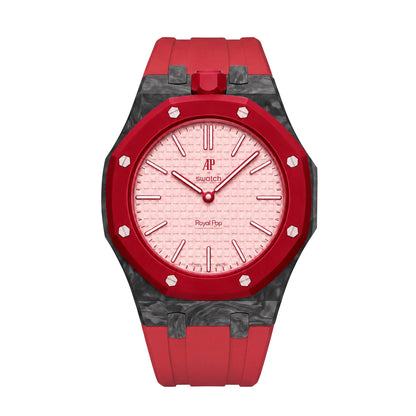 [AuraEcho]Royal Oak Pop Exclusive Carbon‑fiber Case & Silicone Strap