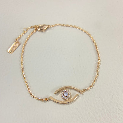 [AuraEcho]Lucky Eye Pave-Set Diamond Bracelet