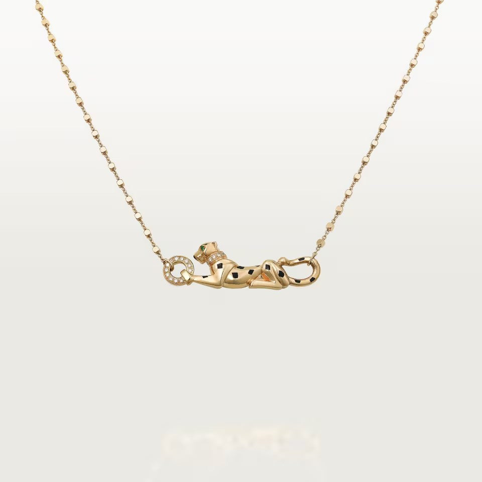 [AuraEcho]PANTHERE FULL DIAMOND NECKLACE