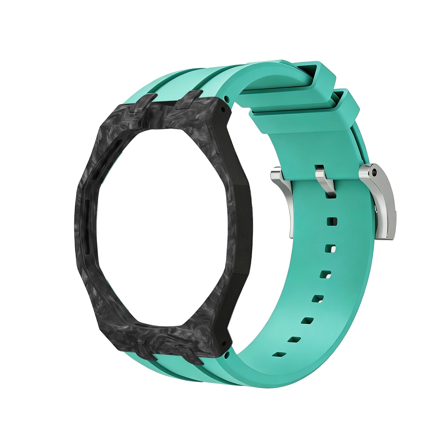 [AuraEcho]Royal Oak Pop Exclusive Carbon‑fiber Case & Silicone Strap