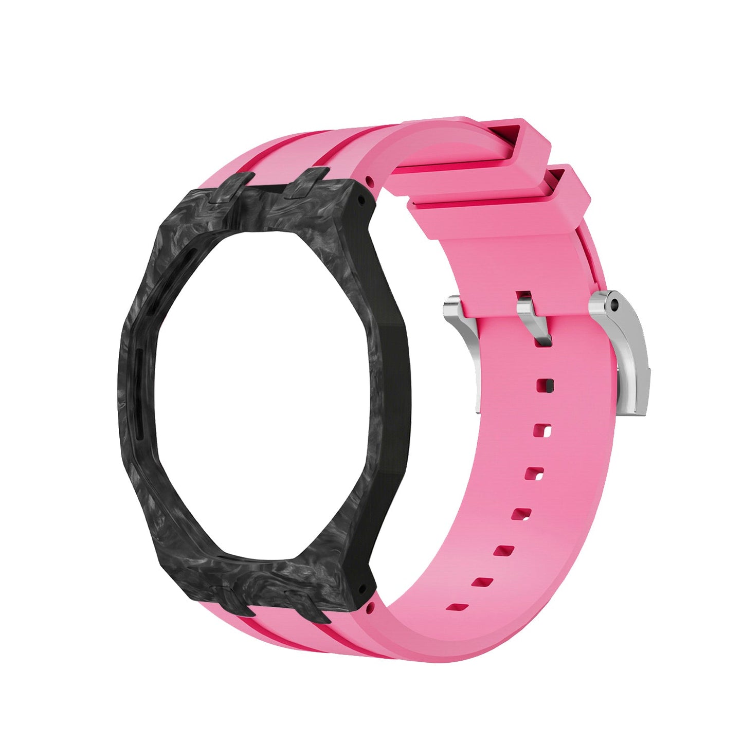 [AuraEcho]Royal Oak Pop Exclusive Carbon‑fiber Case & Silicone Strap