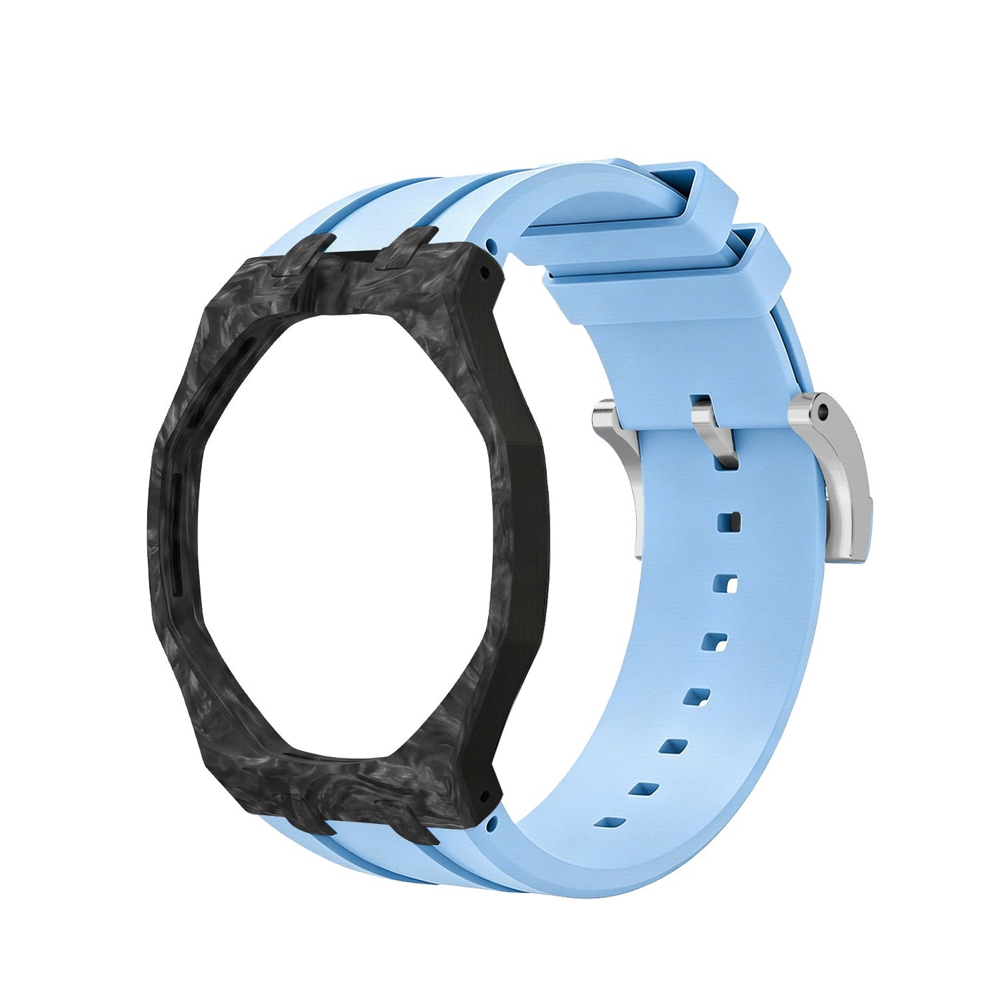 [AuraEcho]Royal Oak Pop Exclusive Carbon‑fiber Case & Silicone Strap