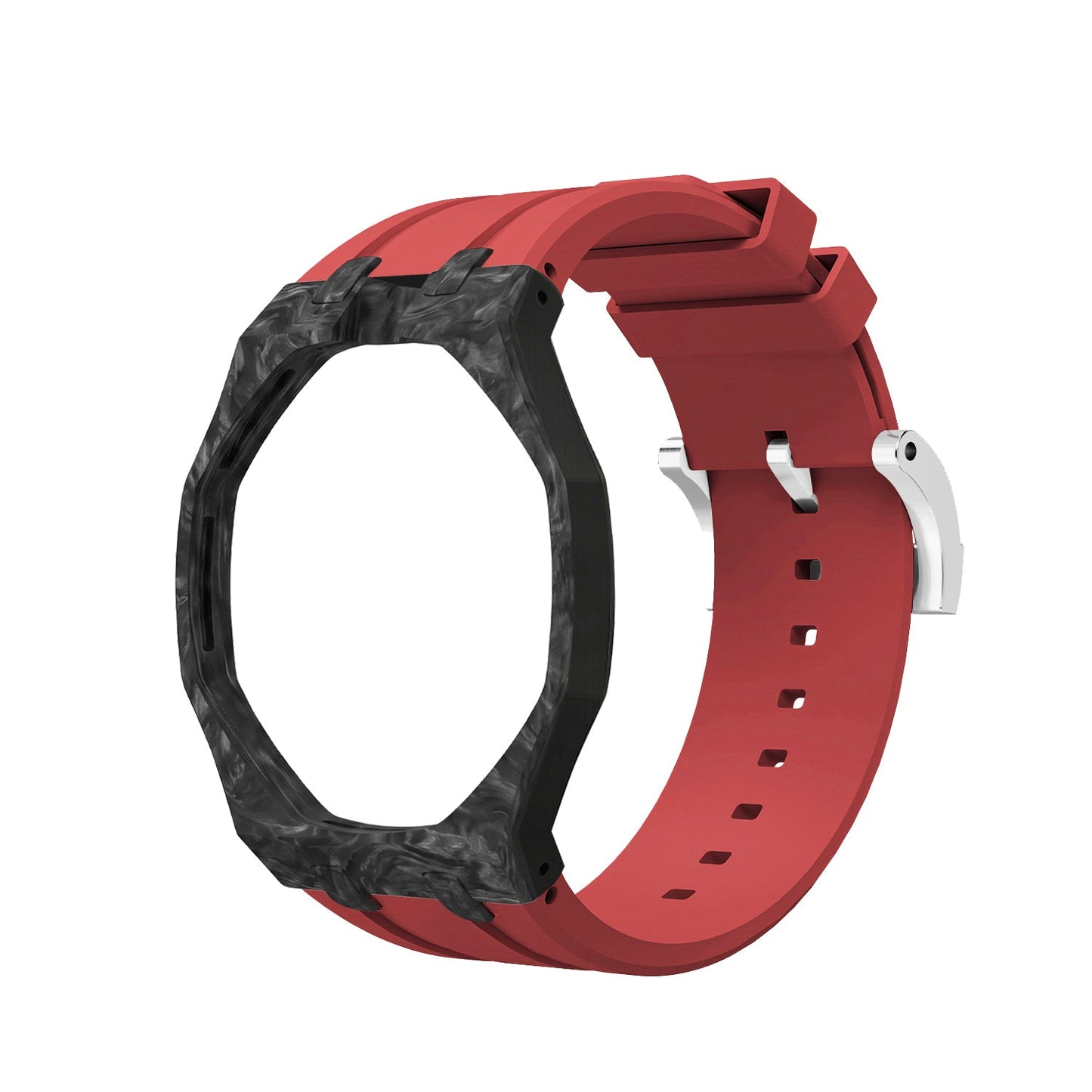 [AuraEcho]Royal Oak Pop Exclusive Carbon‑fiber Case & Silicone Strap