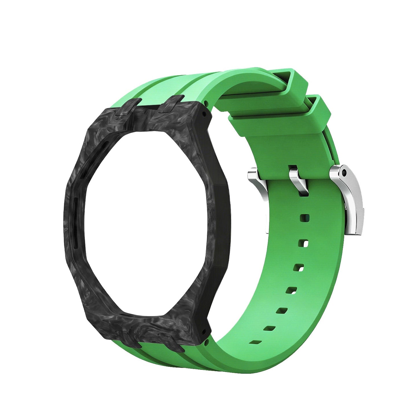 [AuraEcho]Royal Oak Pop Exclusive Carbon‑fiber Case & Silicone Strap