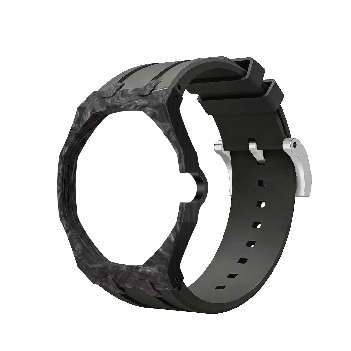 [AuraEcho]Royal Oak Pop Exclusive Carbon‑fiber Case & Silicone Strap