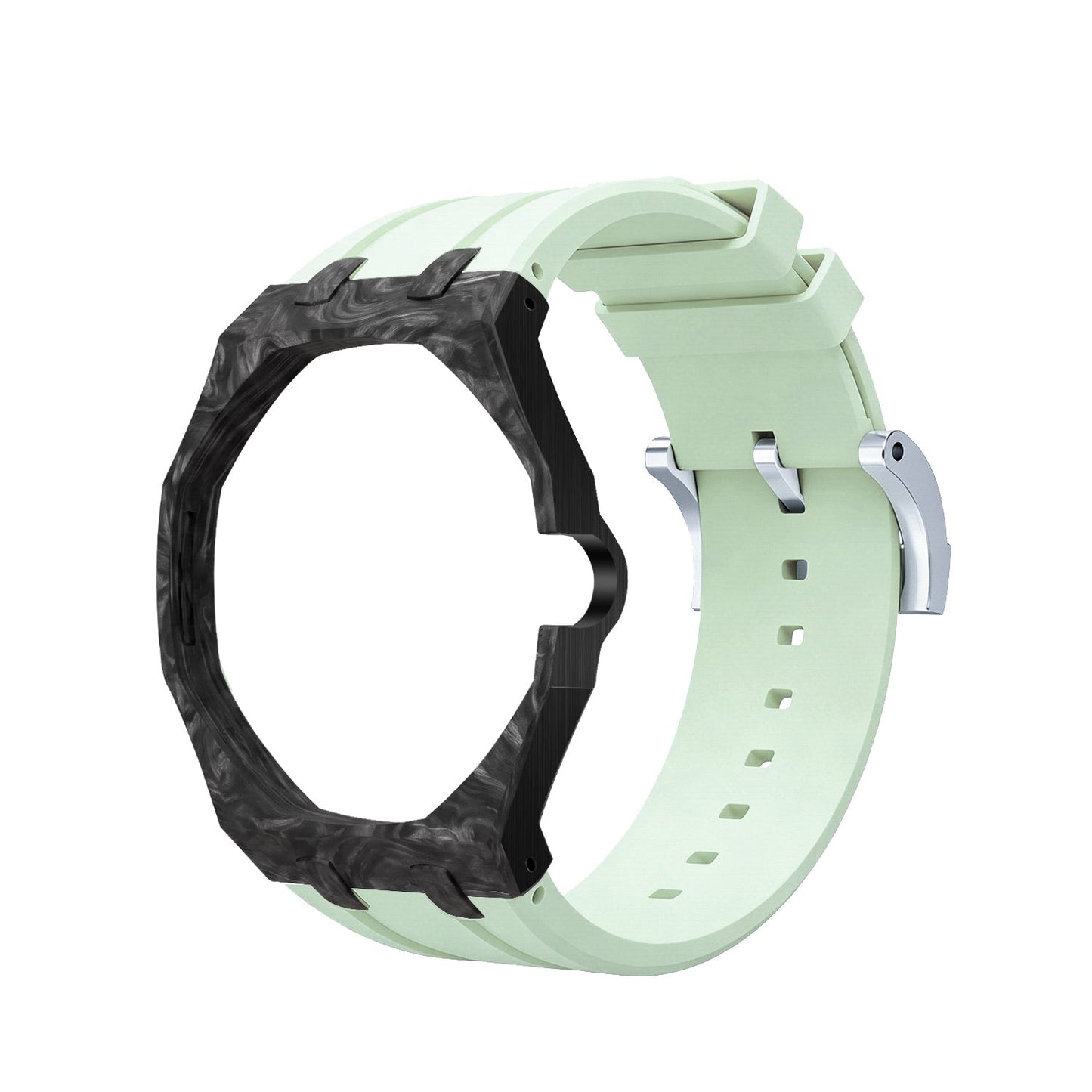 [AuraEcho]Royal Oak Pop Exclusive Carbon‑fiber Case & Silicone Strap