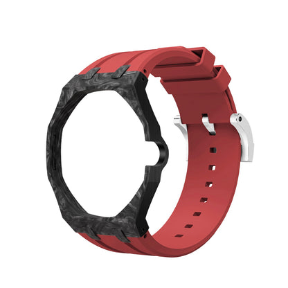 [AuraEcho]Royal Oak Pop Exclusive Carbon‑fiber Case & Silicone Strap