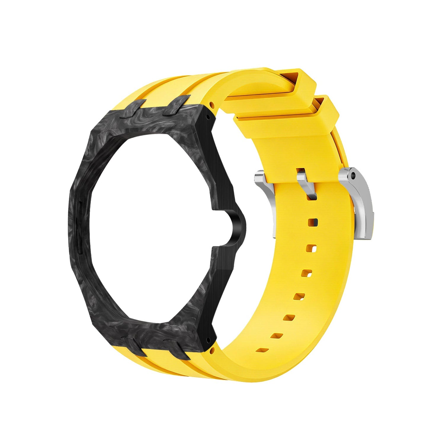 [AuraEcho]Royal Oak Pop Exclusive Carbon‑fiber Case & Silicone Strap