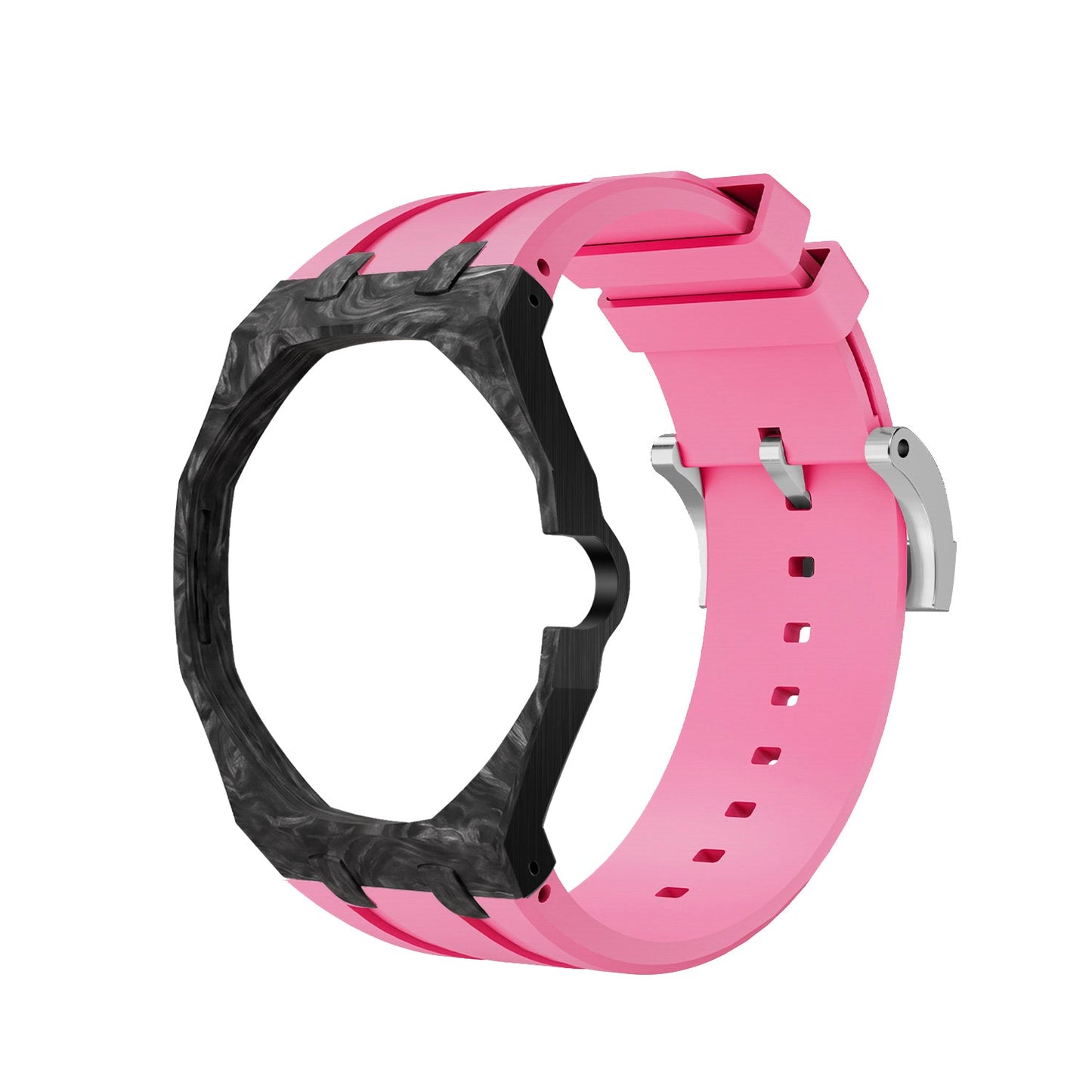 [AuraEcho]Royal Oak Pop Exclusive Carbon‑fiber Case & Silicone Strap