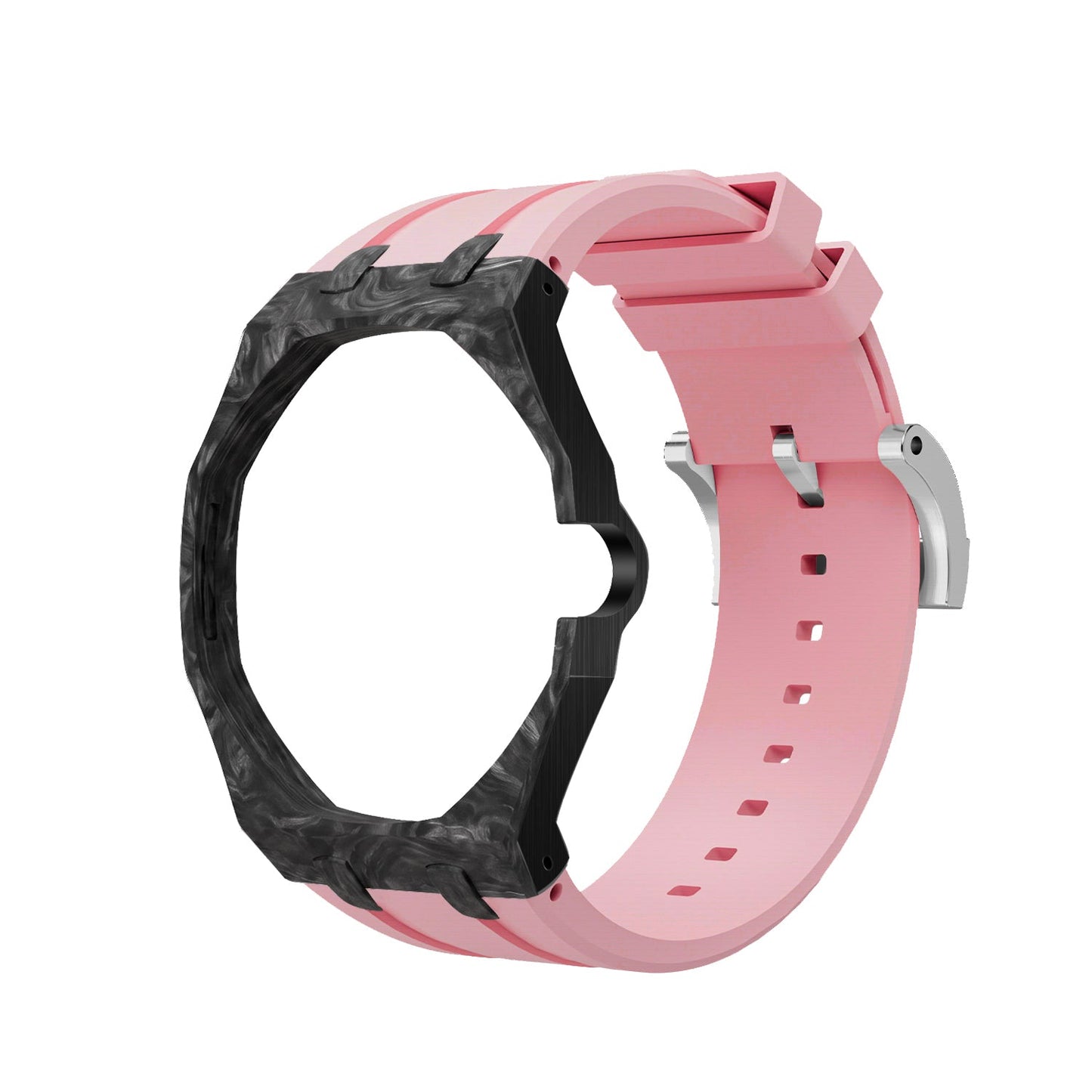 [AuraEcho]Royal Oak Pop Exclusive Carbon‑fiber Case & Silicone Strap