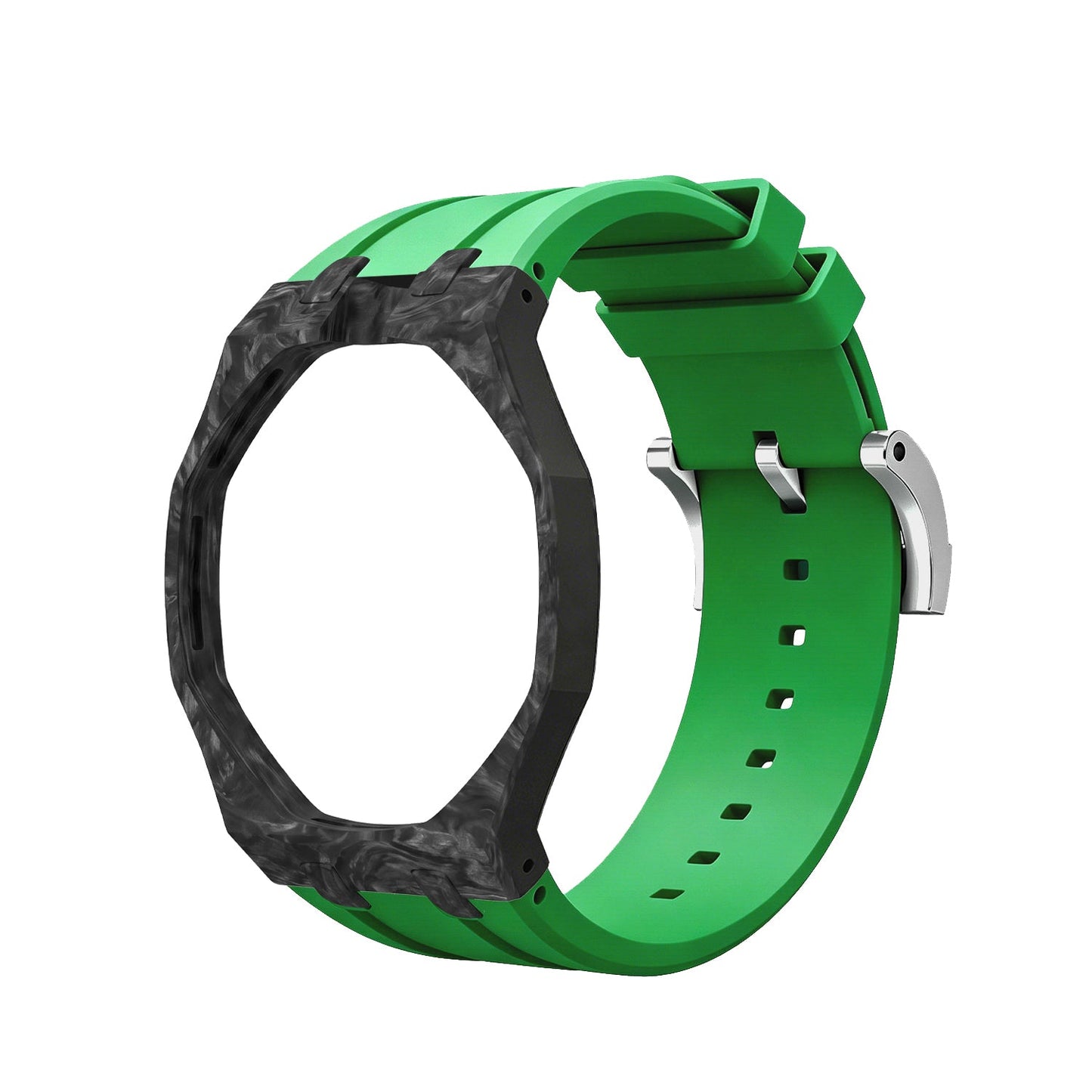 [AuraEcho]Royal Oak Pop Exclusive Carbon‑fiber Case & Silicone Strap
