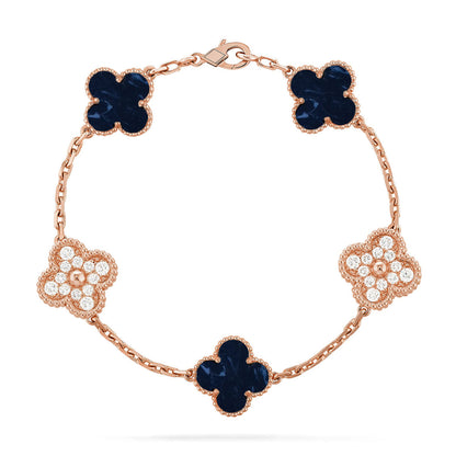 [Auraecho]CLOVER 5 MOTIF PIETERSITE BRACELET COLLECTION