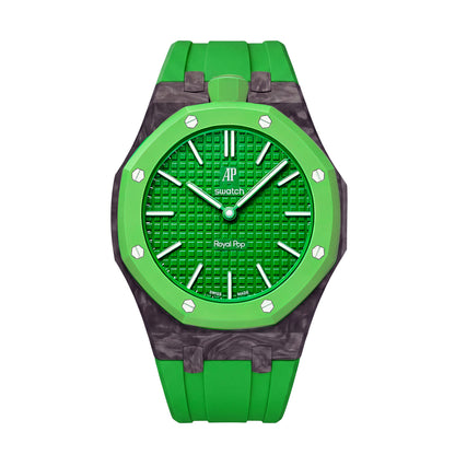 [AuraEcho]Royal Oak Pop Exclusive Carbon‑fiber Case & Silicone Strap