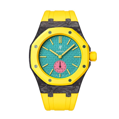 [AuraEcho]Royal Oak Pop Exclusive Carbon‑fiber Case & Silicone Strap