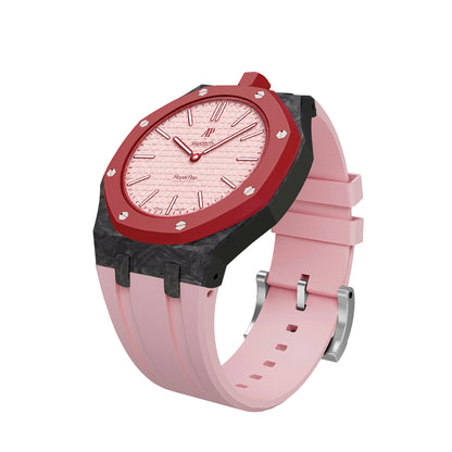 [AuraEcho]Royal Oak Pop Exclusive Carbon‑fiber Case & Silicone Strap