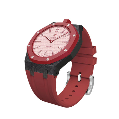 [AuraEcho]Royal Oak Pop Exclusive Carbon‑fiber Case & Silicone Strap