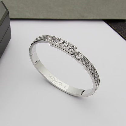 [AuraEcho]Move Noa Full Pavé Diamond Bangle Bracelet