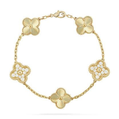 [Auraecho] CLOVER 5 MOTIF LASER BRACELET COLLECTION