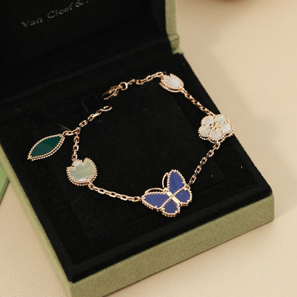 [AuraEcho]LUCKY SPRING BUTTERFLY 5 MOTIF BRACELET