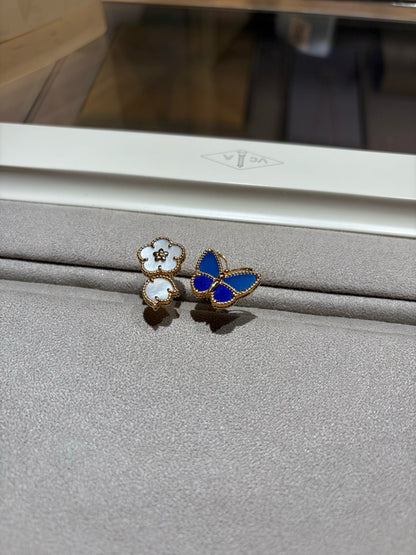 [AuraEcho]LUCKY SPRING BUTTERFLY OPEN-FACE RINGS