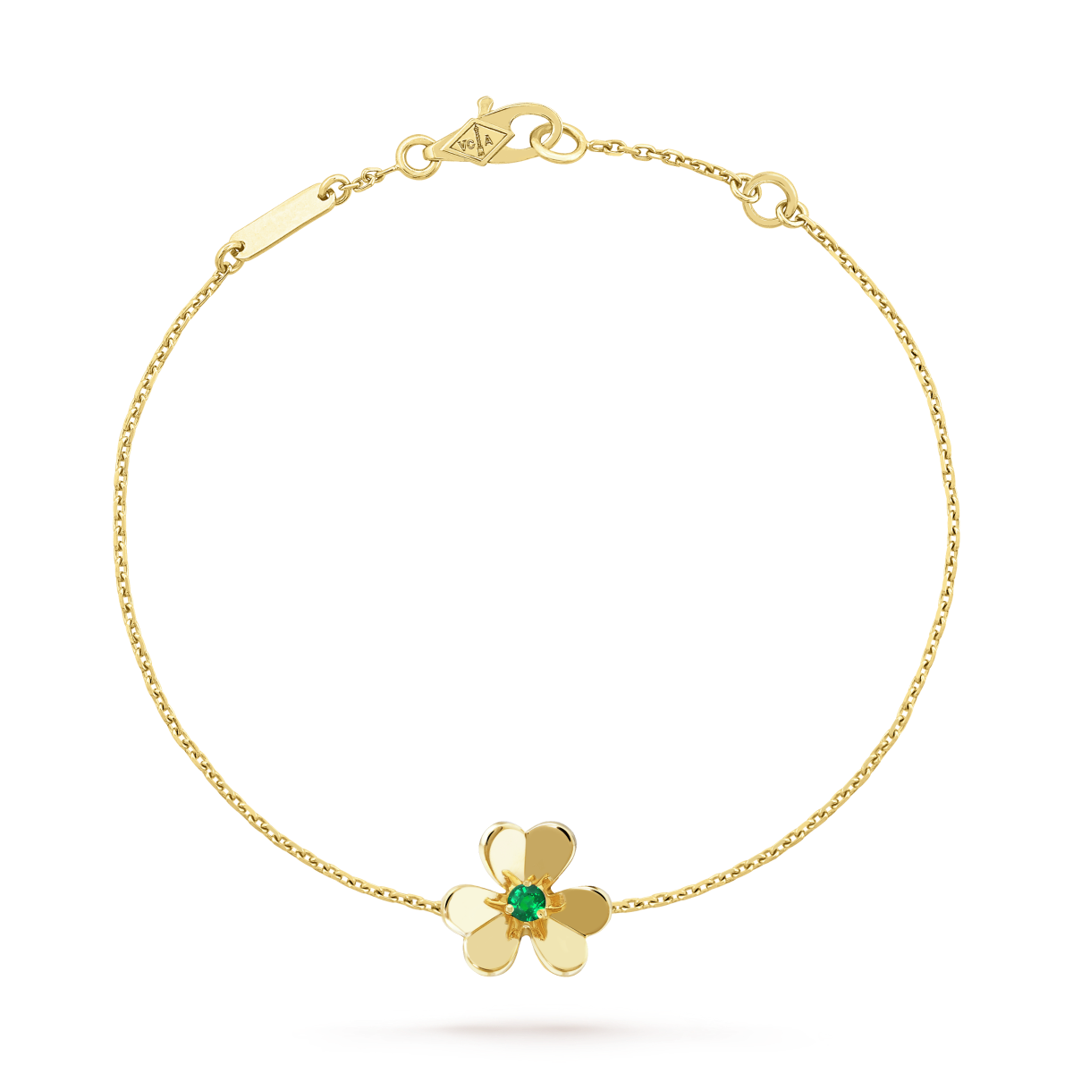[AuraEcho]FRIVOLE GOLD FLOWER PINK MALACHITE BRACELET