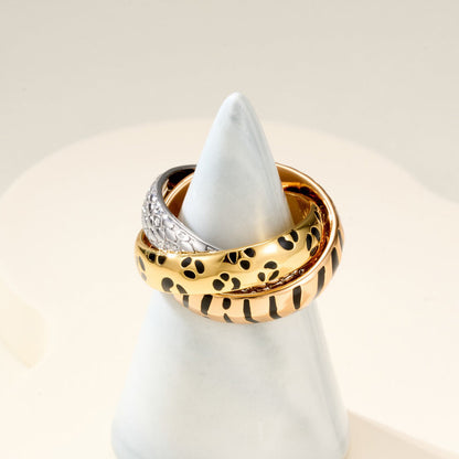 [AuraEcho] TRINITY  RING LEOPARD PRINT