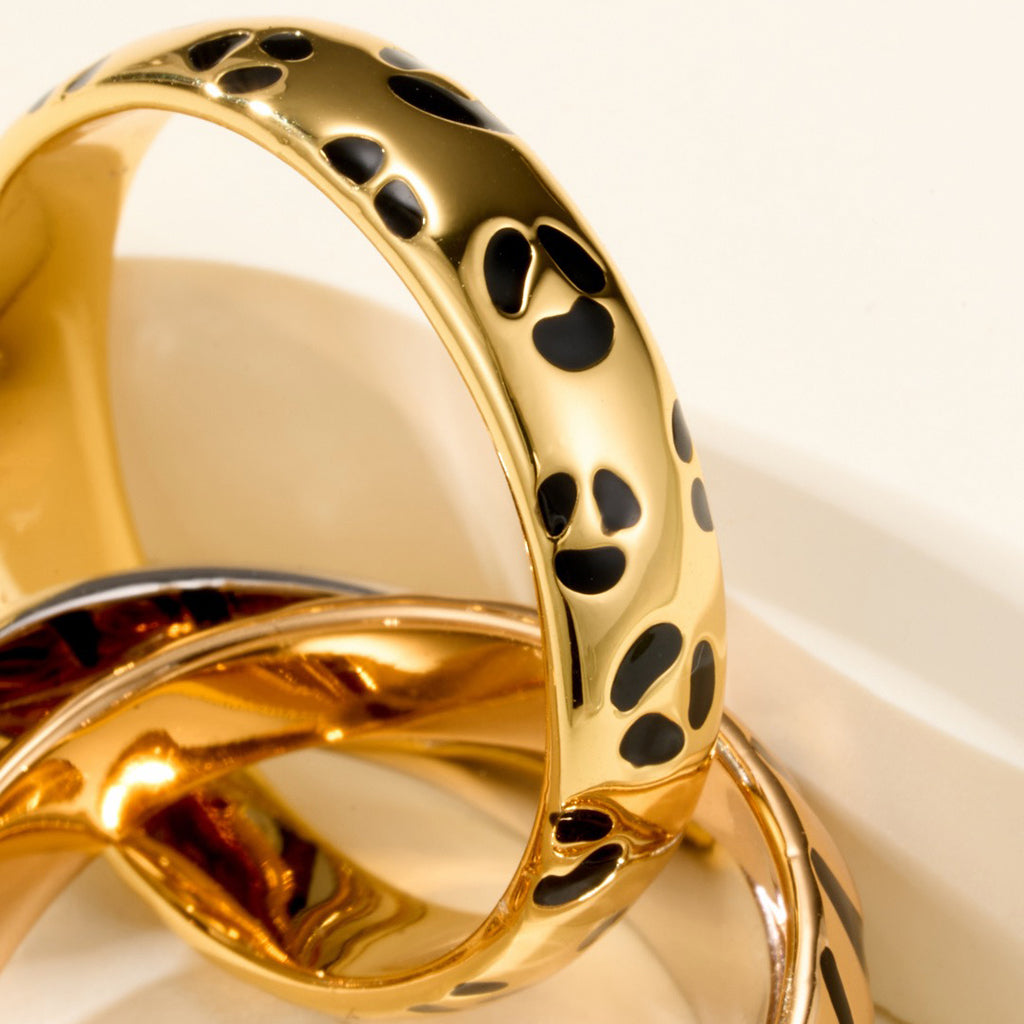 [AuraEcho] TRINITY  RING LEOPARD PRINT
