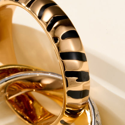 [AuraEcho] TRINITY  RING LEOPARD PRINT