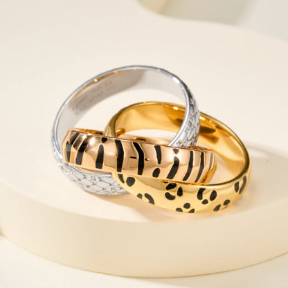 [AuraEcho] TRINITY  RING LEOPARD PRINT