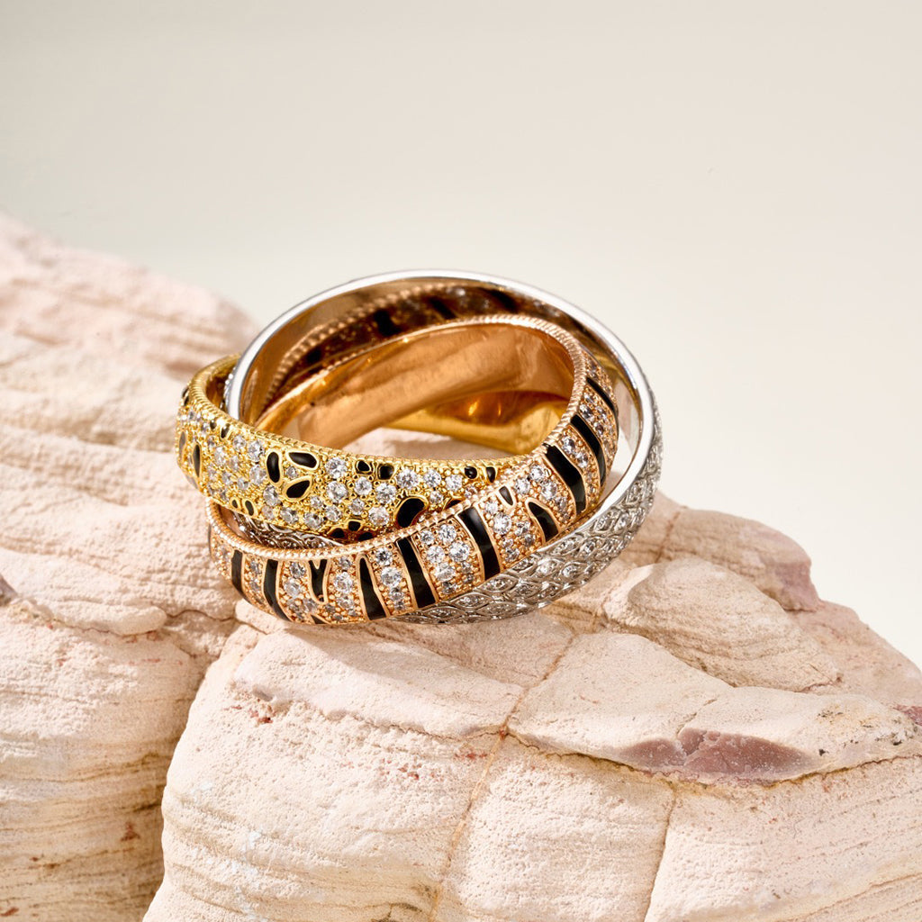 [AuraEcho] TRINITY  RING LEOPARD PRINT