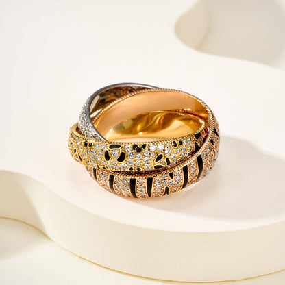[AuraEcho] TRINITY  RING LEOPARD PRINT